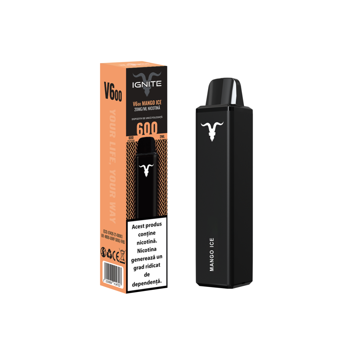 IGNITE VAPE | V600 Dan Bilzerian | Ignite Romania | Vape Mango Ice
