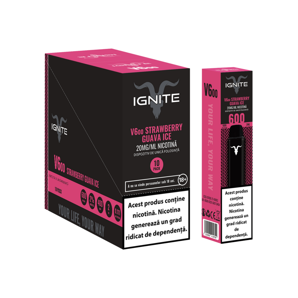IGNITE ROMANIA | Shop Quality Disposable Vape | IGNITE V600